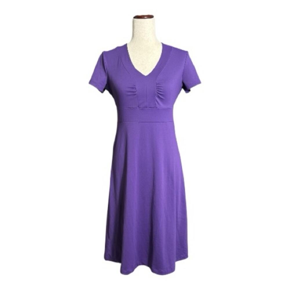 Eddie Bauer Vibrant Purple Midi Dress Size Small FF0616